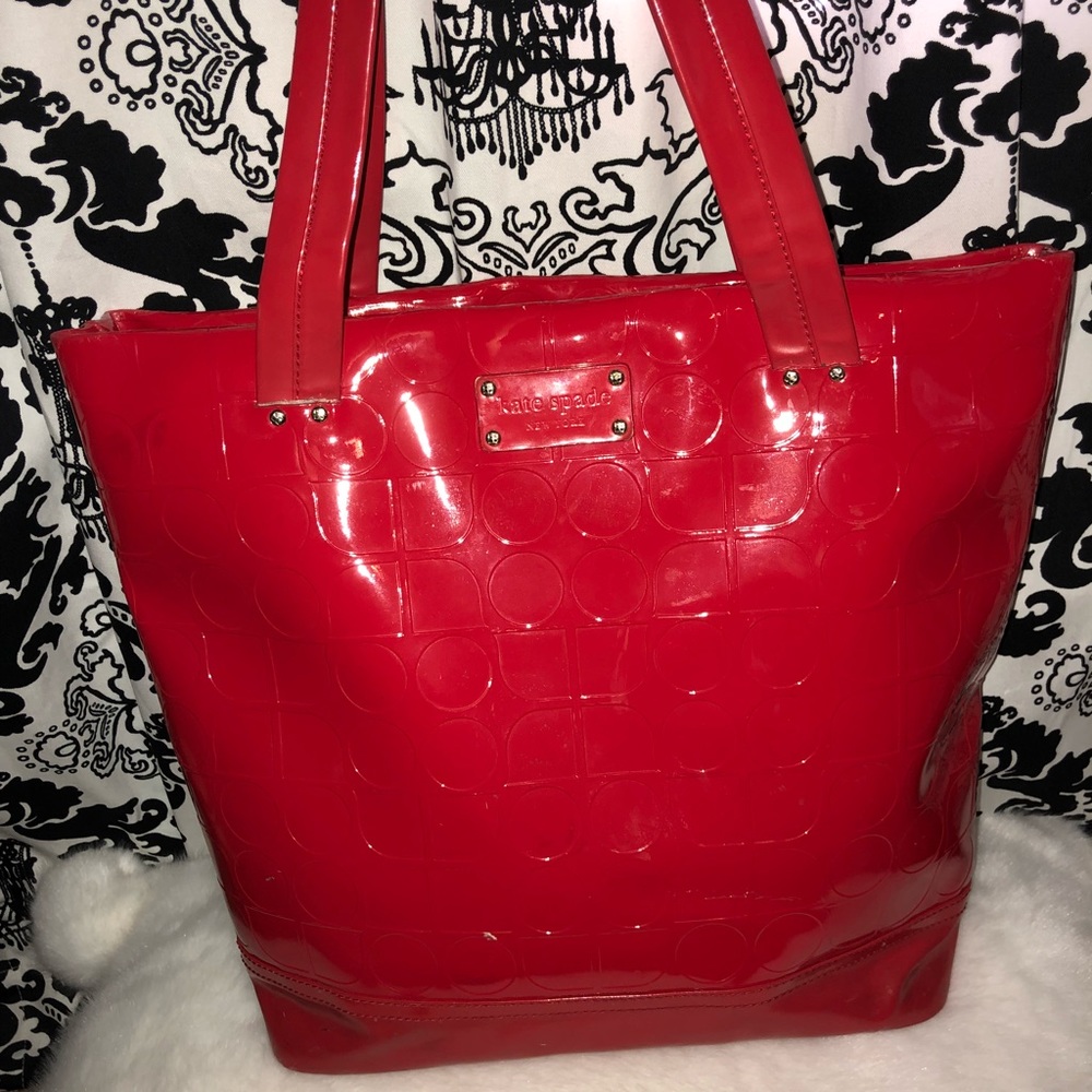 Kate spade red patent leather purse